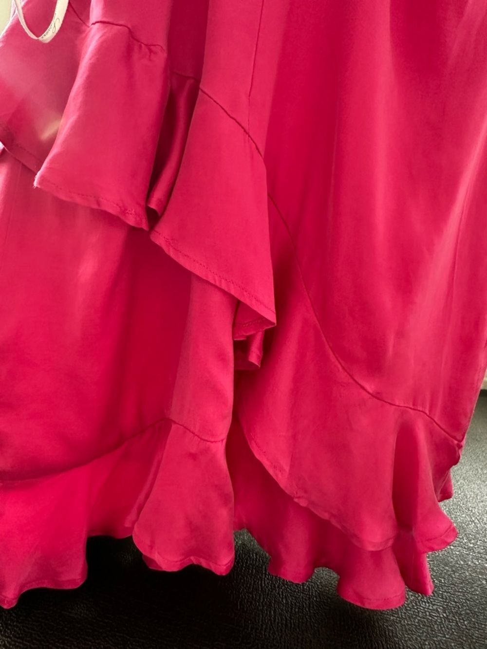 Lovers + Friends Hot Pink Satin Slip Mini Dress Women's S | NWT Party Dress - Picture 8 of 16